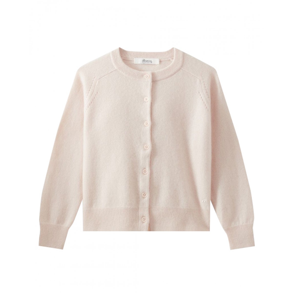 Cashmere cardigan in light pink