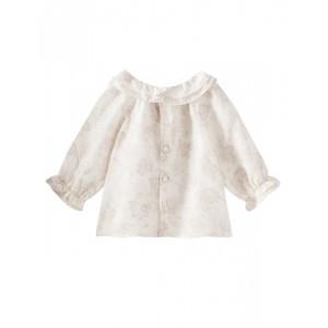Silk blouse with print