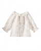 Silk blouse with print