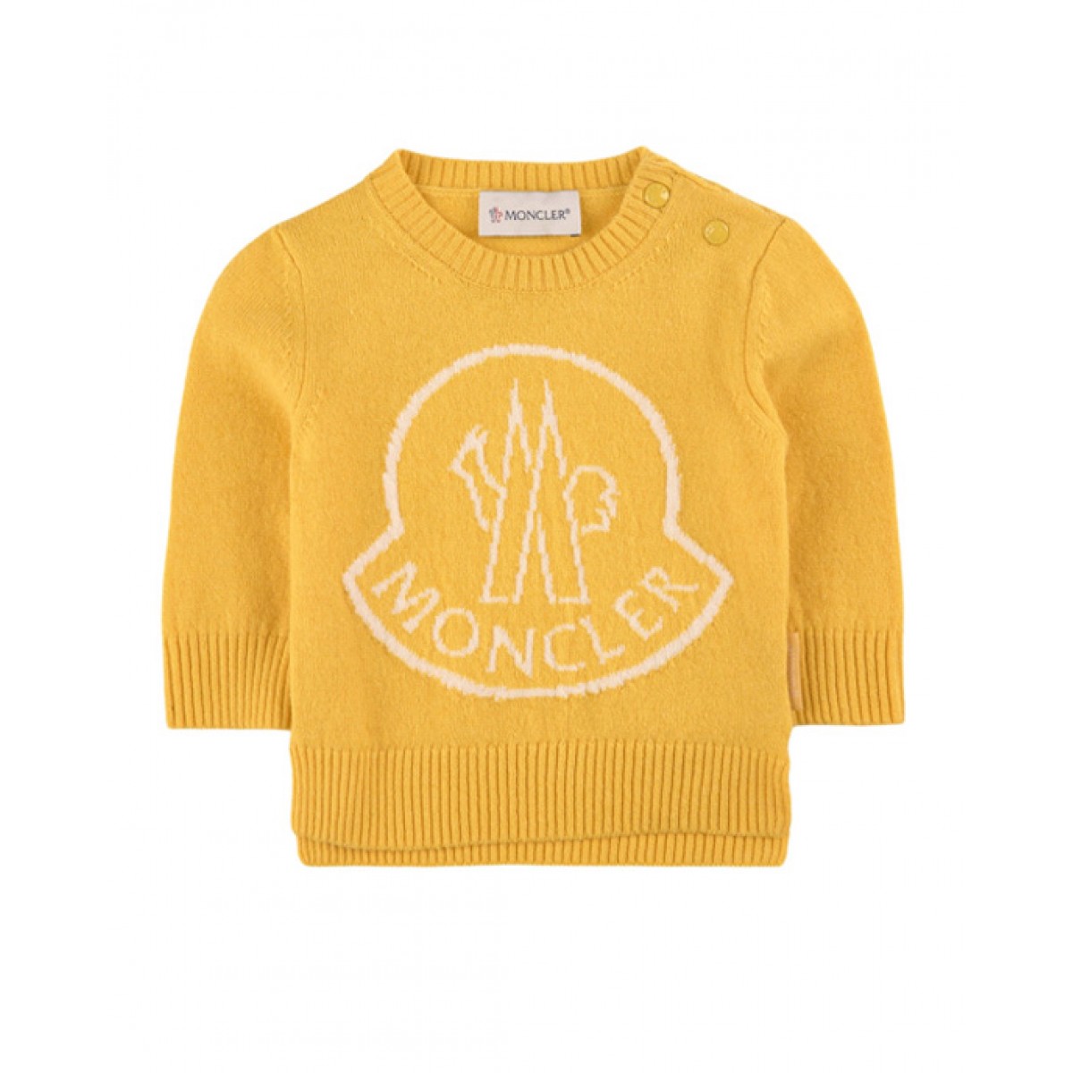 Yellow branded sweater
