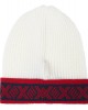 White knitted wool hat