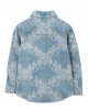 Oak Leaf Crest print denim shirt