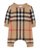 Check wool cashmere jumpsuit