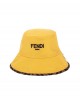 Reversible printed bucket hat with Teddy bears print
