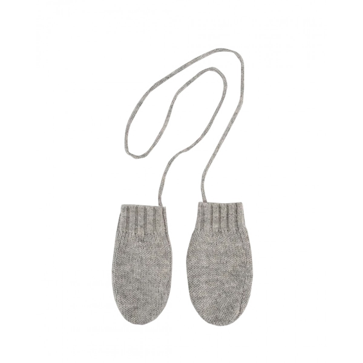 Grey cashmere mittens