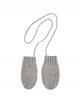 Grey cashmere mittens