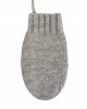 Grey cashmere mittens