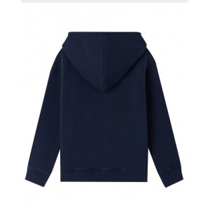Navy Dagan zip-up sweatshirt