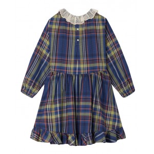 Navy tartan Thays dress