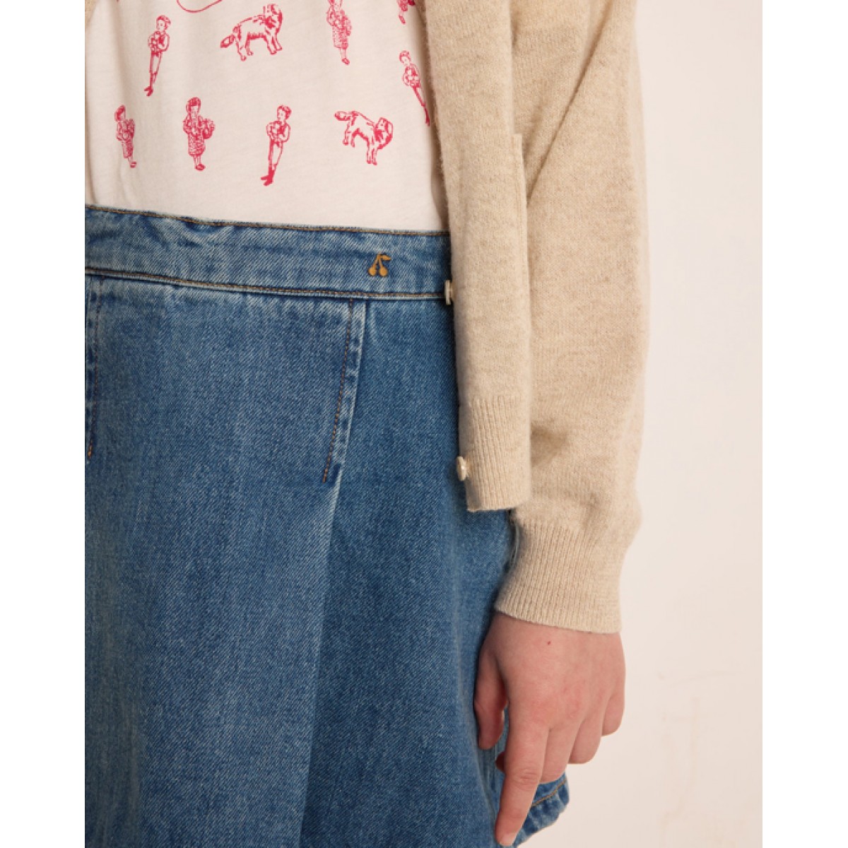 Cerena light denim skirt