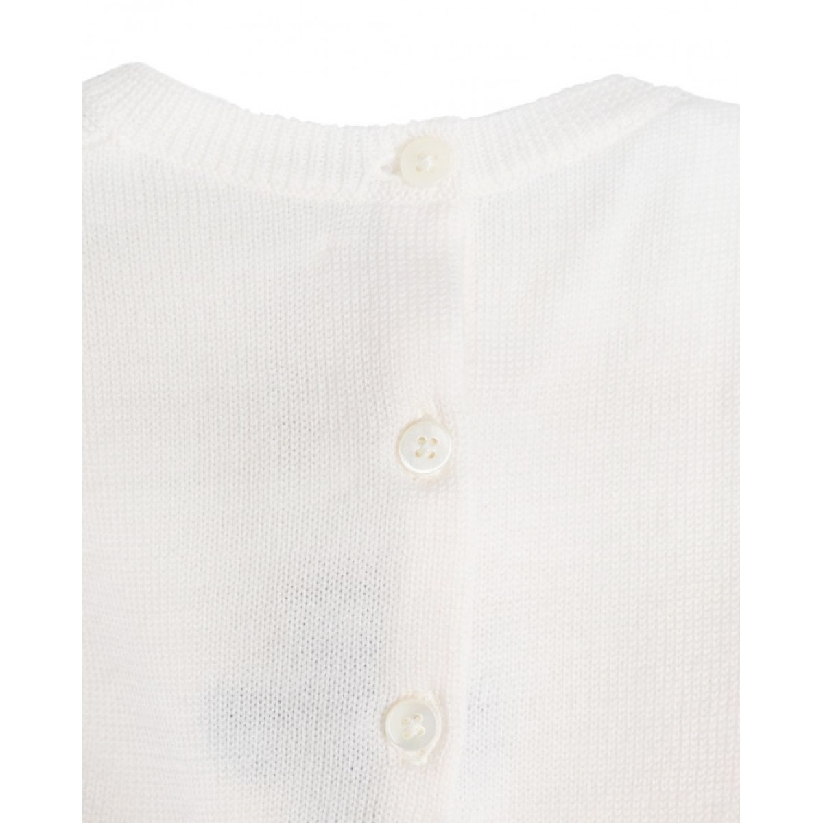 Intarsia-motif knitted wool bodysuit
