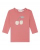 Long sleeve T-shirt with cherry logo print
