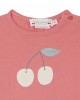 Long sleeve T-shirt with cherry logo print
