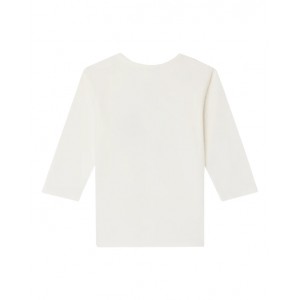 Milk white T-shirt with fox print