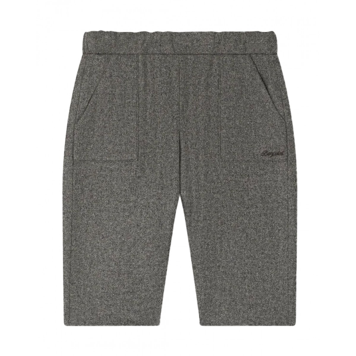 Wool blend pants in grey