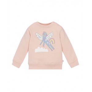 Pink sweatshirt with unicorn print