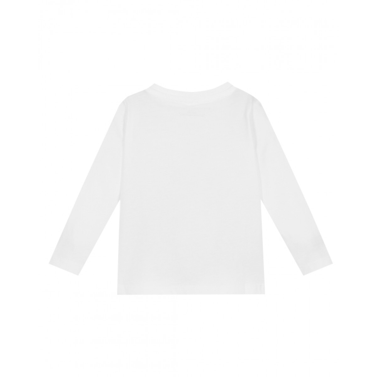 White organic cotton top with heart print