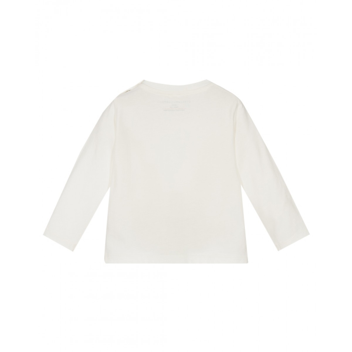 Baby girl ivory logo sweatshirt