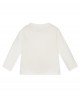 Baby girl ivory logo sweatshirt