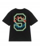 Black logo cotton T-shirt