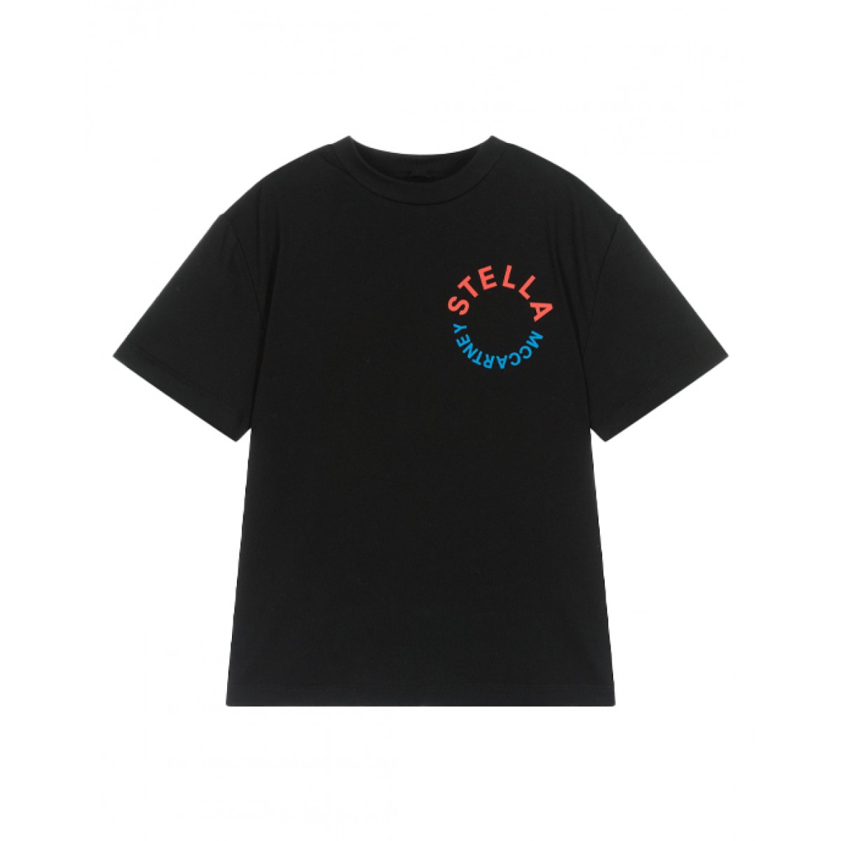 Black logo cotton T-shirt