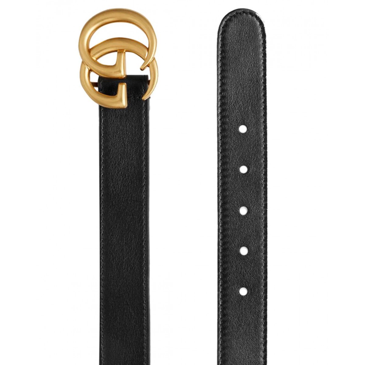 Leather Double G belt