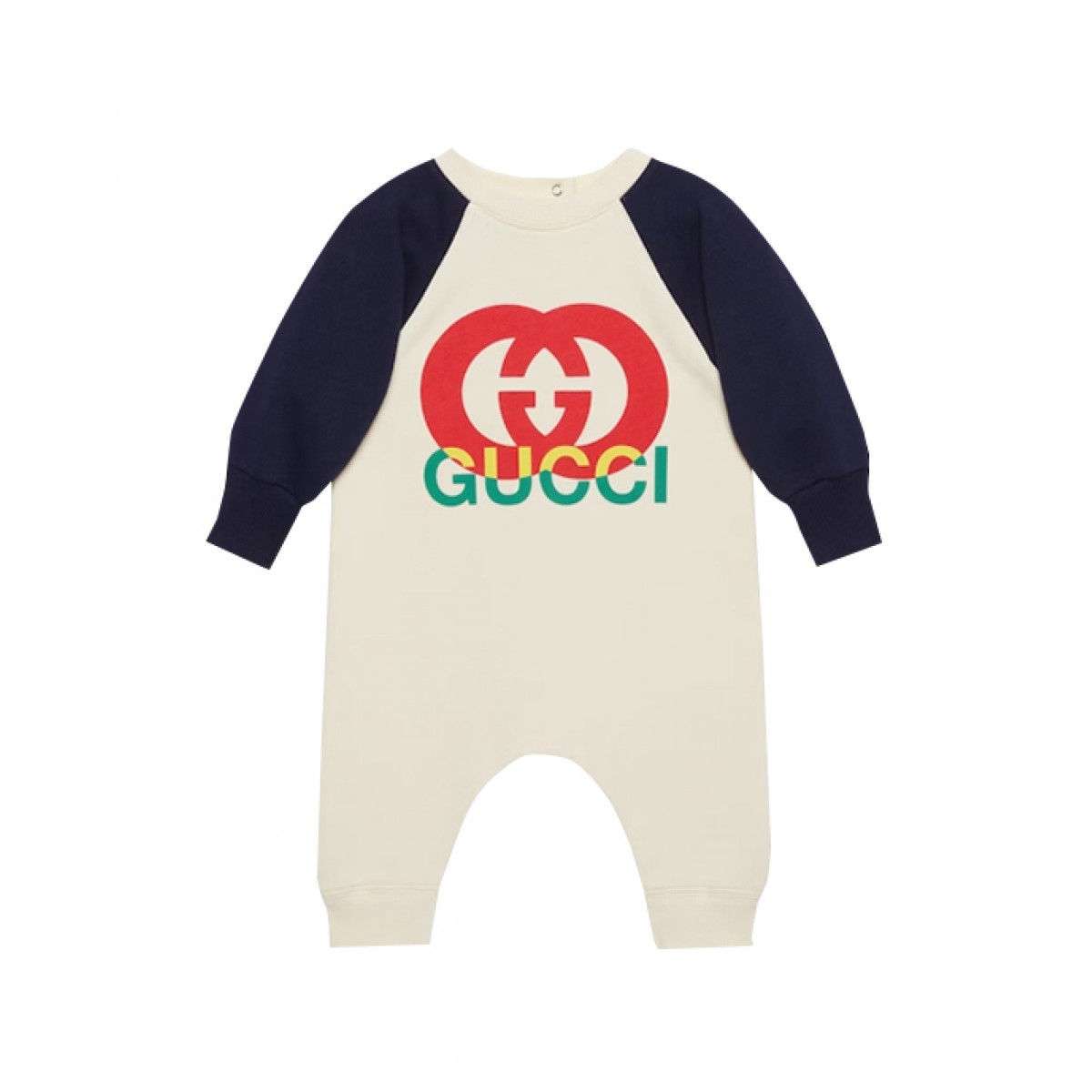 Playful GG logo-print romper for baby boys