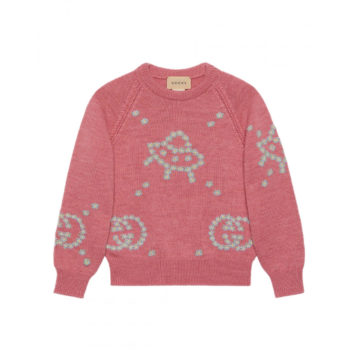 Wool sweater with embroidery