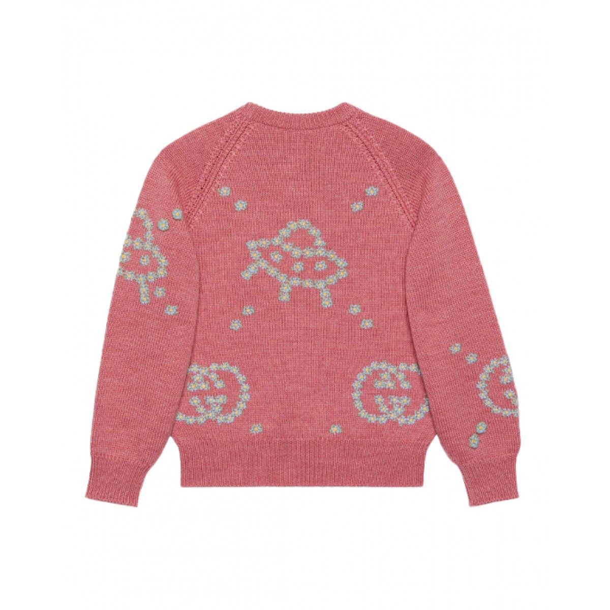 Wool sweater with embroidery