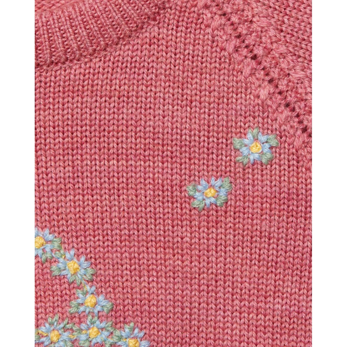 Wool sweater with embroidery