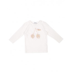 Floral cherry logo T-shirt