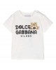 White cotton leopards print T-Shirt
