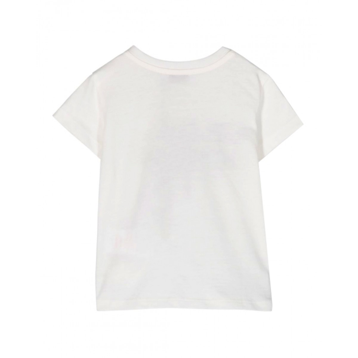 White cotton leopards print T-Shirt