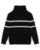 Logo-inlaid turtleneck sweater