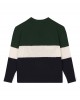 Multicolored Lion intarsia wool jumper for kids