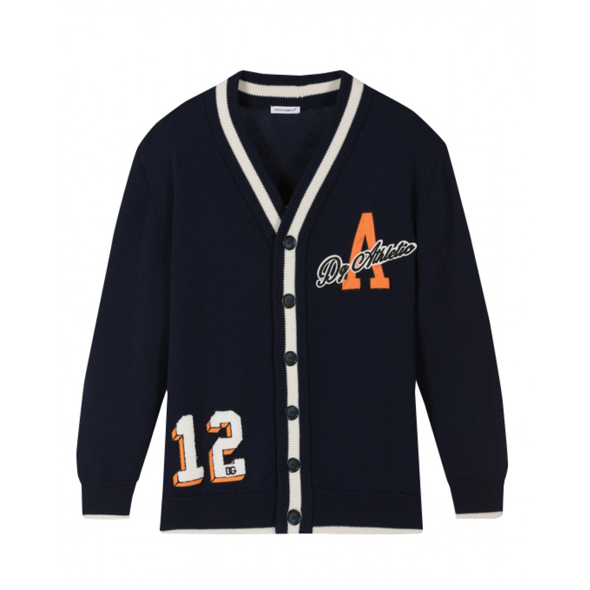 Boys navy woolen cardigan