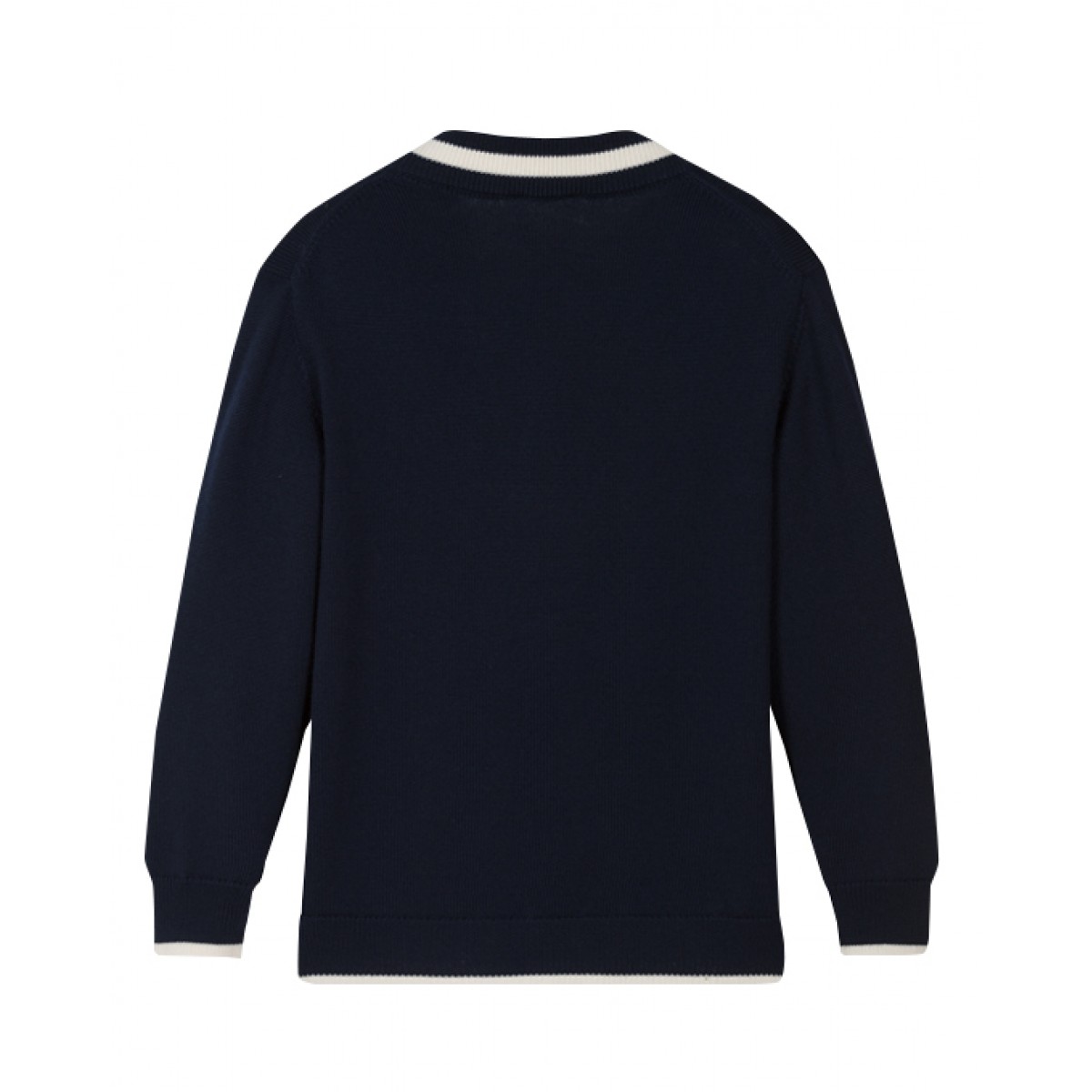 Boys navy woolen cardigan