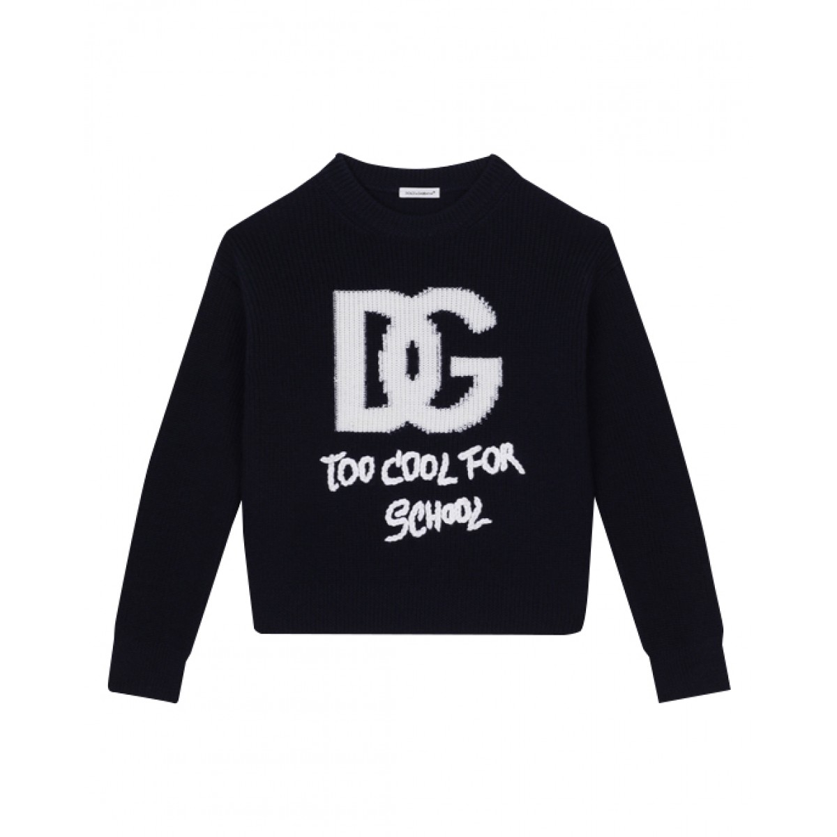 Ribbed-knit logo sweater