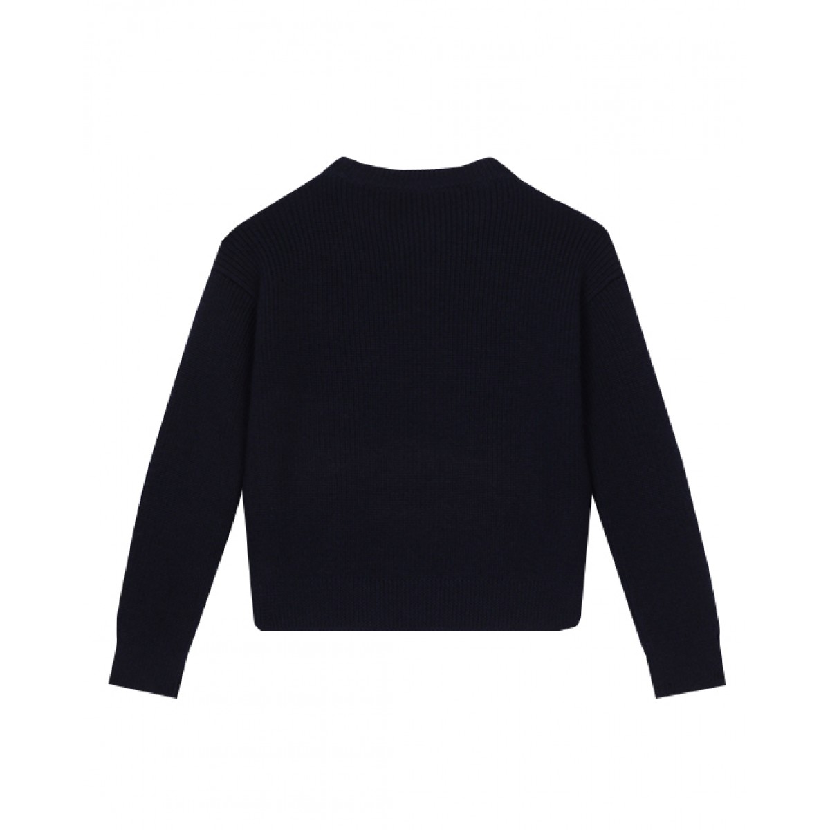 Ribbed-knit logo sweater