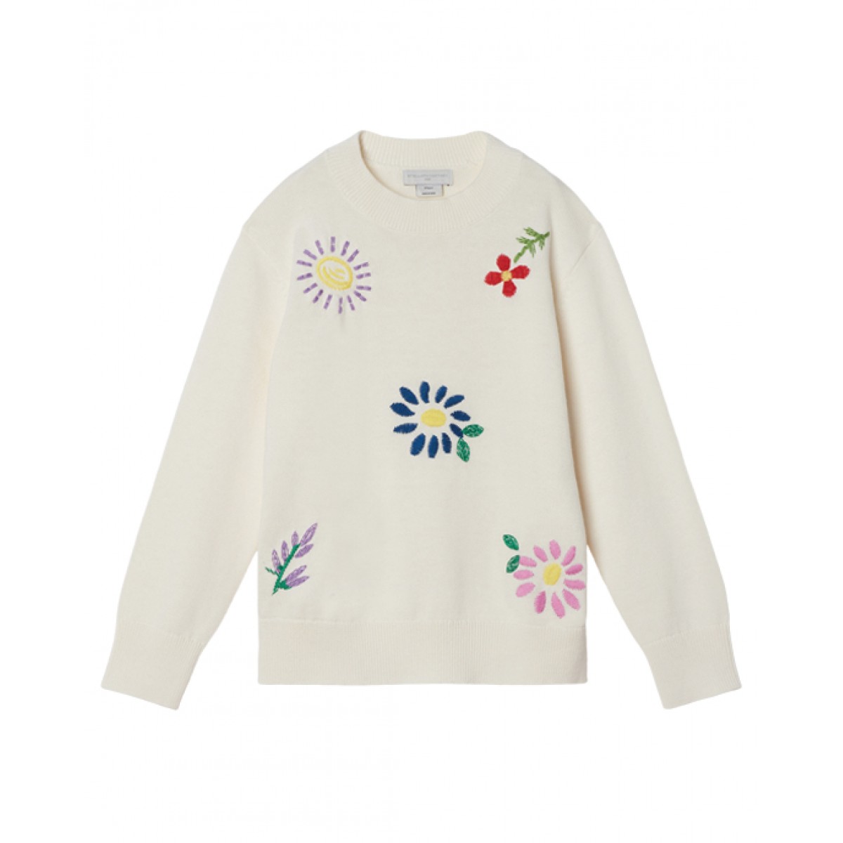 Embroidered flowers jumper
