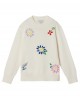 Embroidered flowers jumper