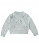 Flower stitch cardigan in mint