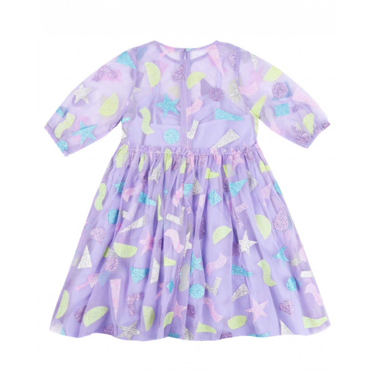 Glitter patch tulle dress