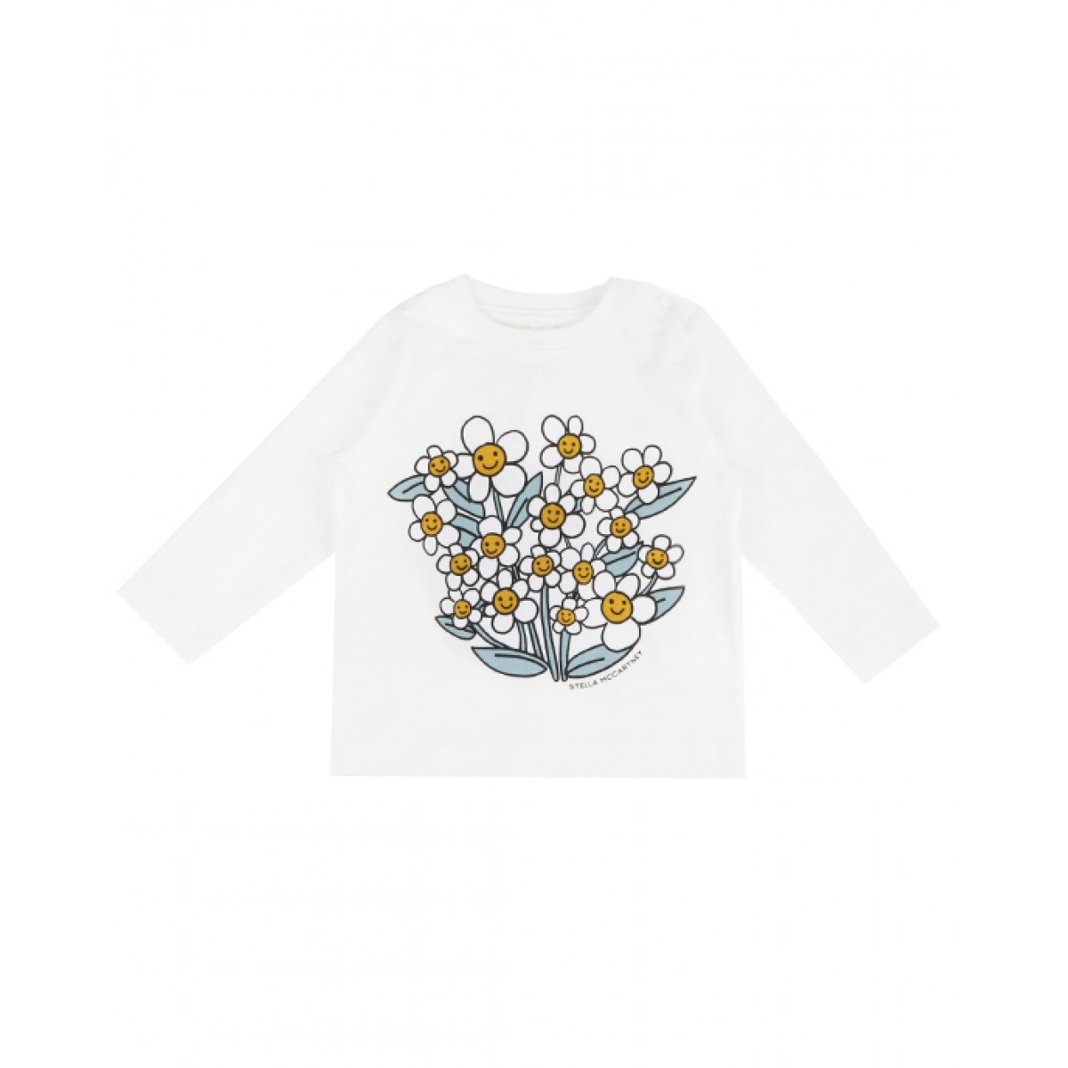 Flowers print baby girl's long sleeve T-shirt