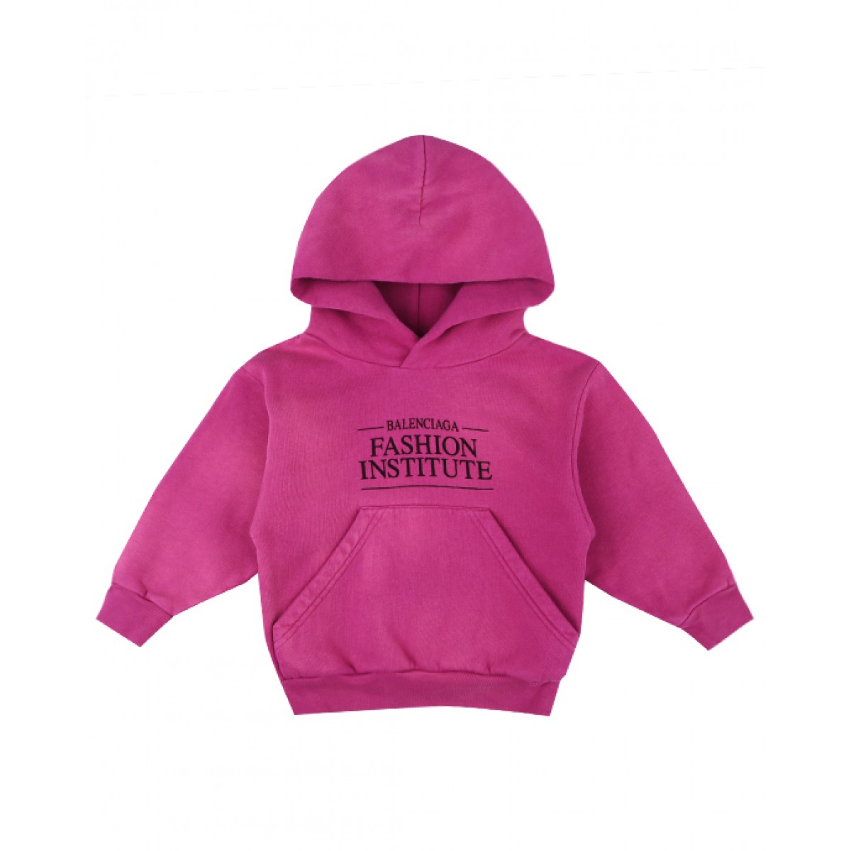 Fuchsia pink logo hoodie