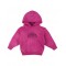 Fuchsia pink logo hoodie