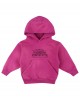 Fuchsia pink logo hoodie