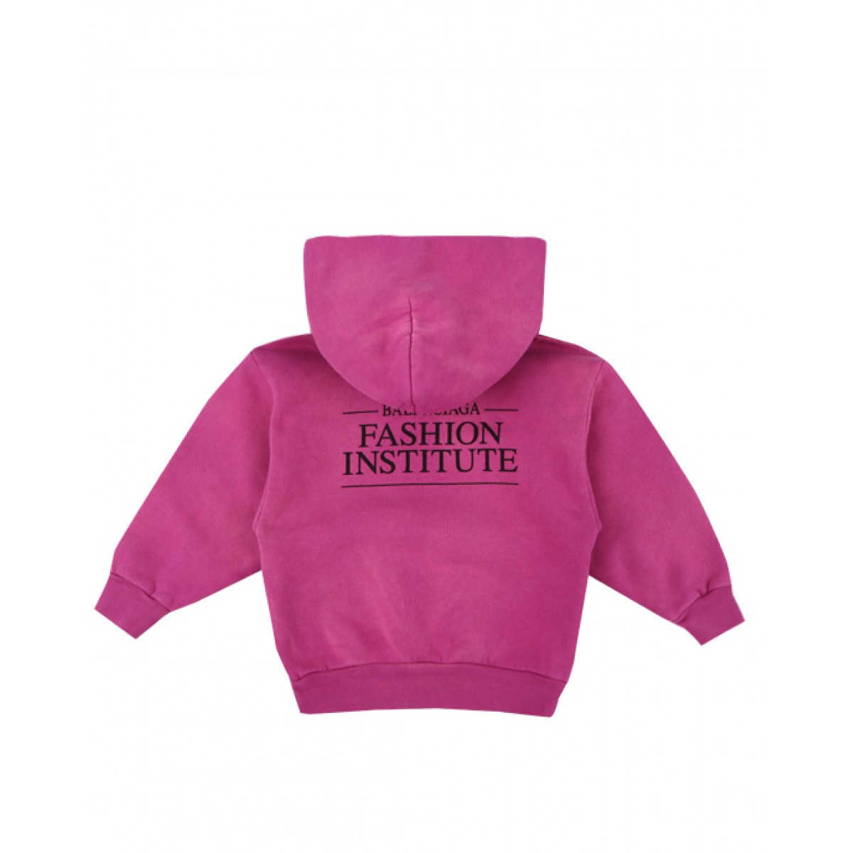 Fuchsia pink logo hoodie