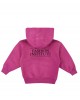 Fuchsia pink logo hoodie