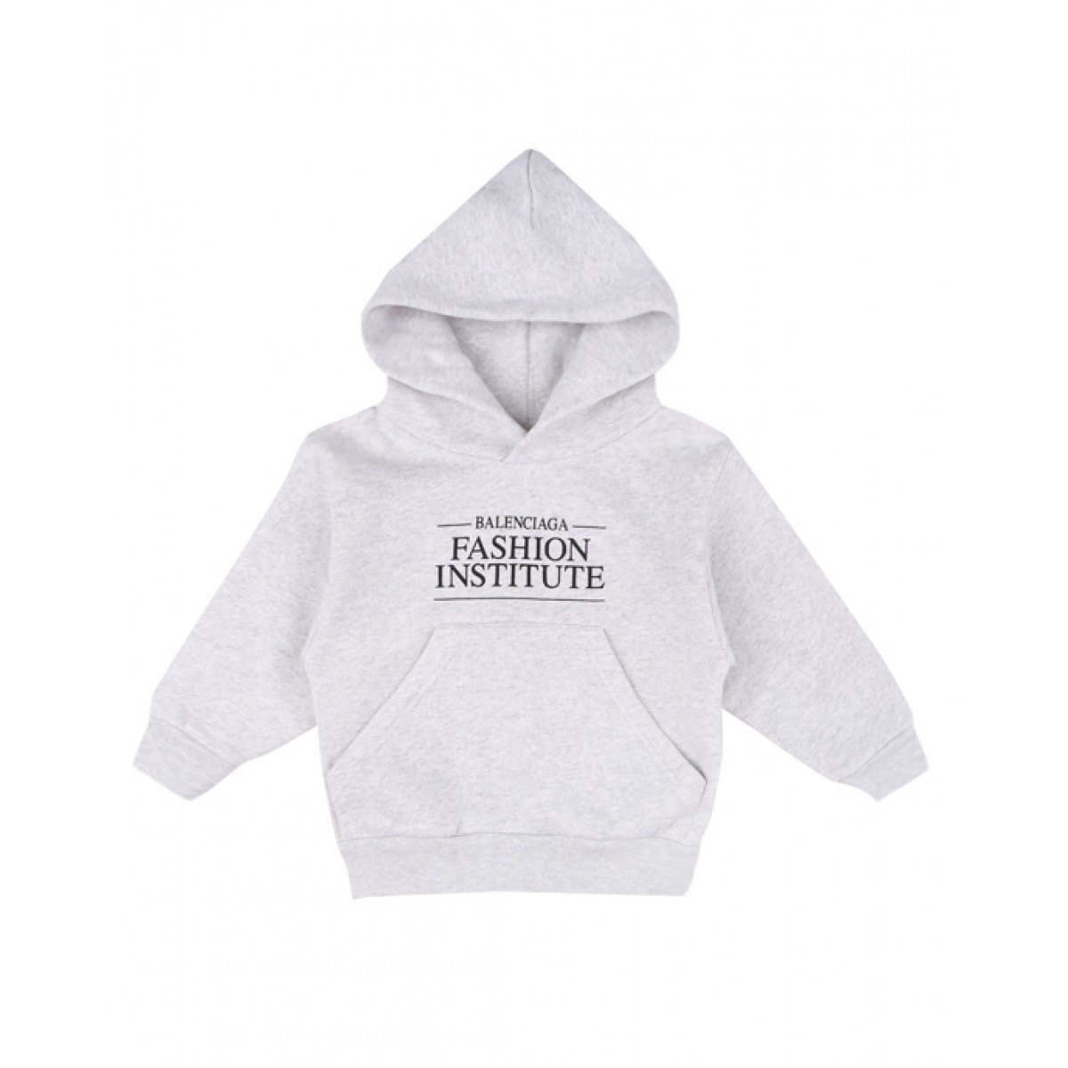 Grey Fashion institute print hoodie